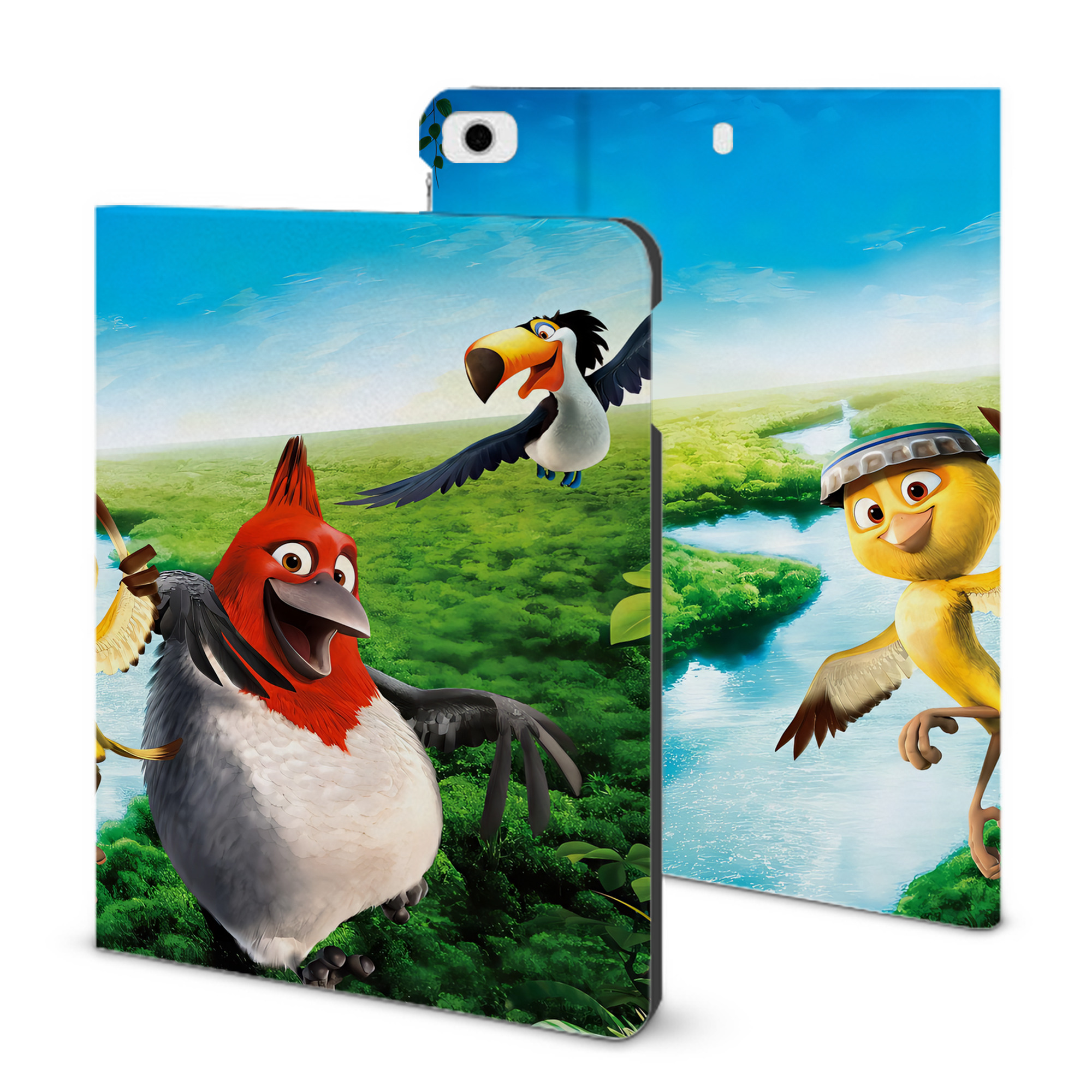 （画像用） Angry Birds アングリーバード IPad ケース ブック型 PUレザー TPU 耐衝撃 軽量 薄型 ペン収納なし 全面保護 IPad 各モデル対応